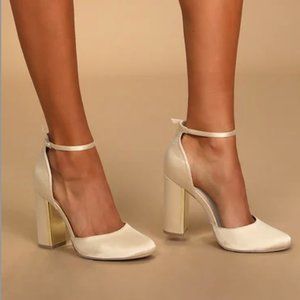 NEW Chic Ankle Strap Heels (never worn)